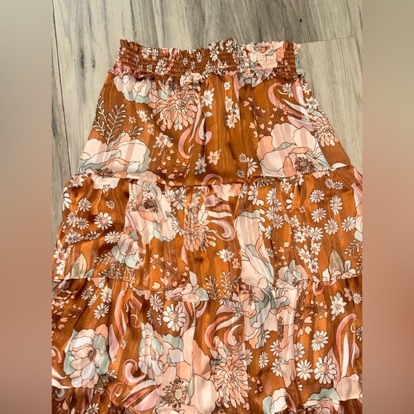 Bohemian Floral Maxi Skirt - Picture 4 of 4